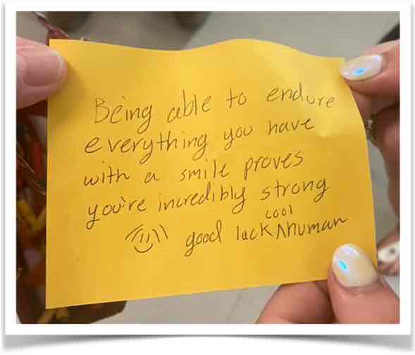 Yellow love note